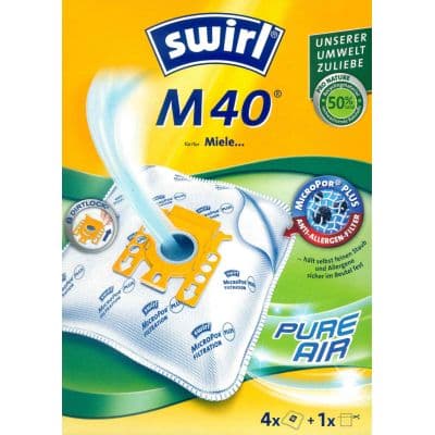 Sac aspirateur Swirl M40 (M54) MicroPor Plus pour aspirateurs Miele